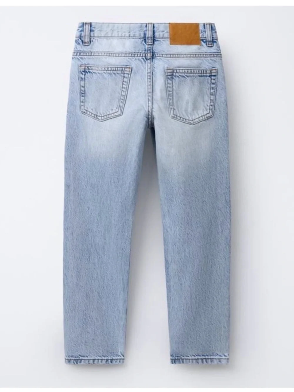 Zara Z1975 Light Wash Straight Leg Jeans Size 4 - Picture 3 of 12